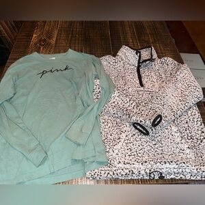 Pink by Victoria Secret lot of 2 size Small